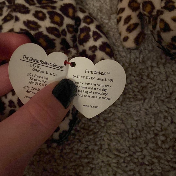 NWT Mom and Baby Ty Beanie Baby Freckles the Cheetah Set of Two - Picture 3 of 3